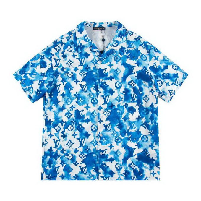 Louis Vuitton Short Sleeve Shirt Mens ID:20240614-162